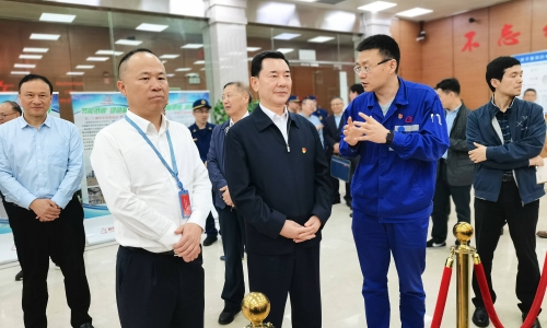全国人大常委会委员、社会委副主任委员秦生祥莅临尊龙凯时人生就是搏黄冈石化调研